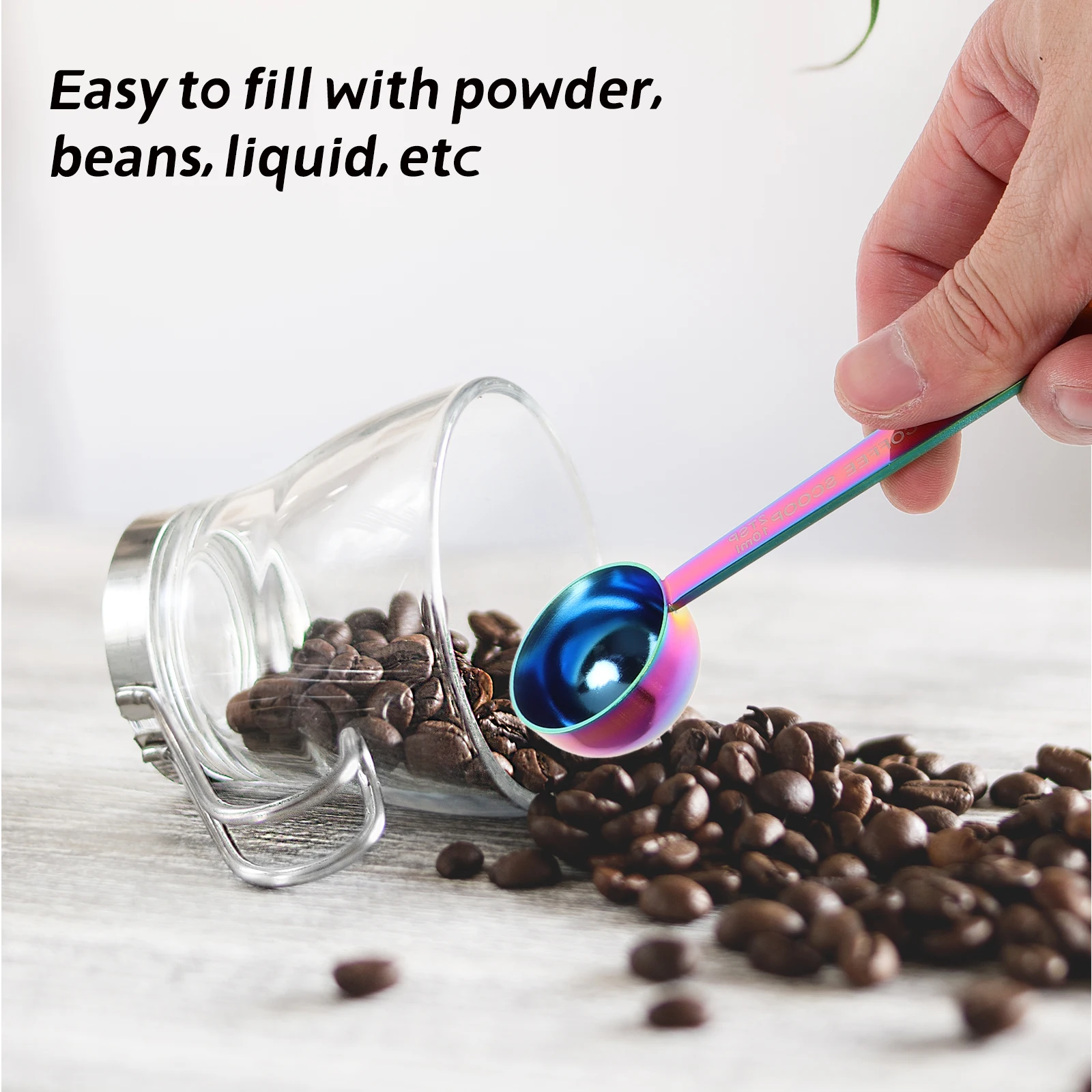 

Coffee Measuring Spoon Measure Scoop Milk Powder Scoops Stainless Steel Metal Protein Espresso