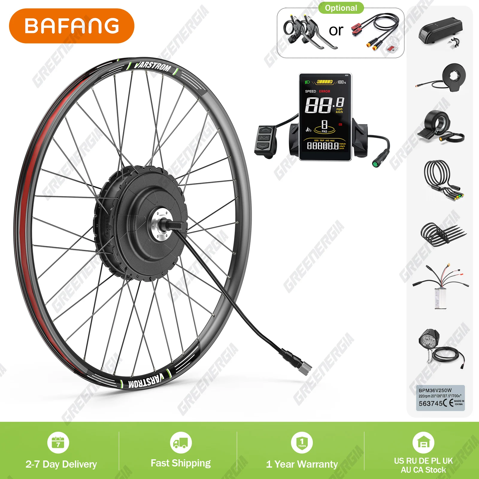 

BAFANG G0900 48V 750W Hub Motor For Bicycle Rear Wheel Drive Motor E-Bike Engine Electric Bike Conversion Kit 26 27.5 28 29 700C