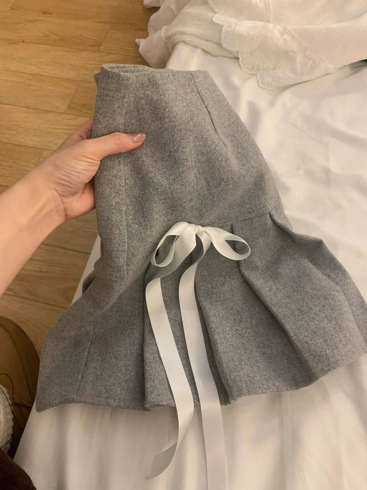 Women's Grey Skirt Vintage A-line Pleated Skirt Harajuku Korean Style Y2k Ballet Style Skirts 2000s Clothes Spring Summer 2026