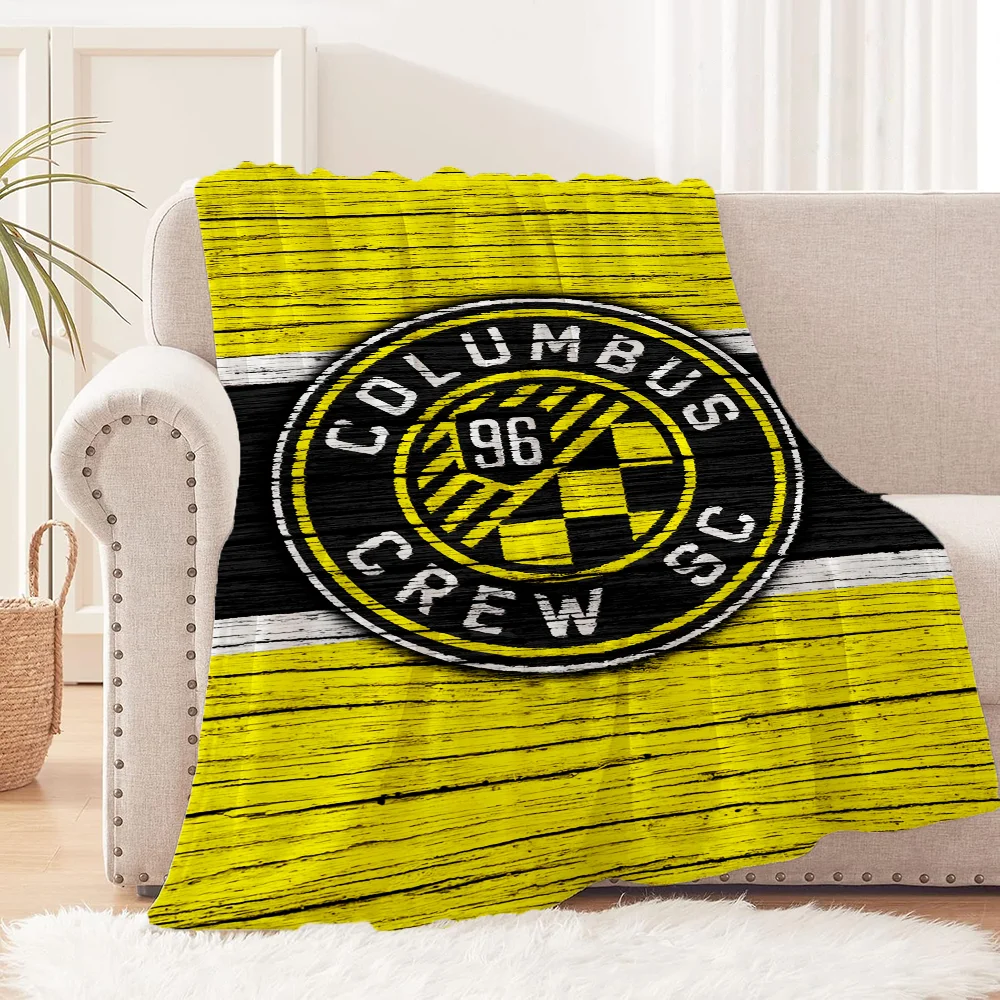 C-Columbus Crew SCS Blanket Large Football Luxury Blankets Characters Fluffy Soft Blankets King Size Cobija Cute Throw Blanket