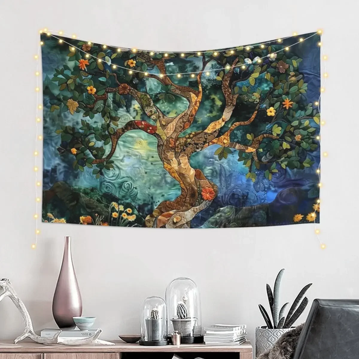 The Tree of Life 31 Tapestry Mushroom Decorative Wall Mural Decorative Wall Murals Tapestry