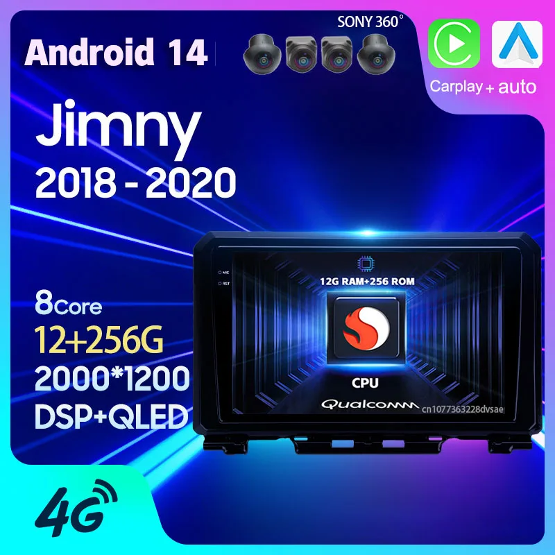 

Android 14 Carplay Auto For Suzuki Jimny JB64 2018 2019 2020 Car Radio GPS Navigation 2 Din Head Unit BT Player Video DSP Stereo