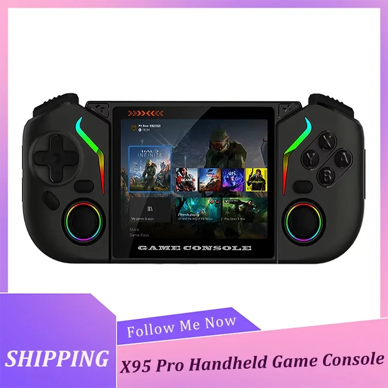 

X95 Pro Handheld Game Console 3.5 Inch Android 9.0 Retro Video Game Console WiFi Portable Video Game Player Emulator Console