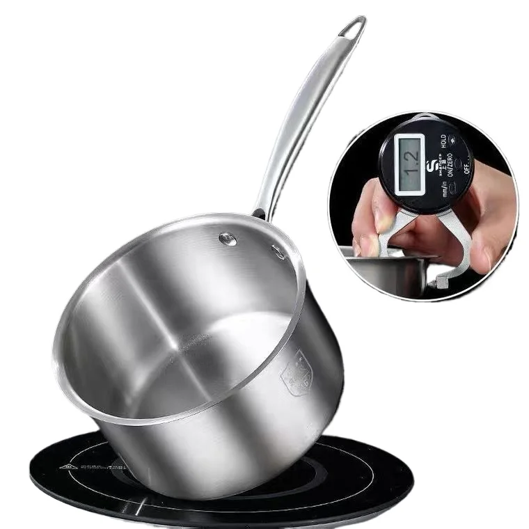 Super Thick 316 Stainless Steel Milk Pot Multifunctional Baby Food Pot Non-stick Frying and Boiling Pan