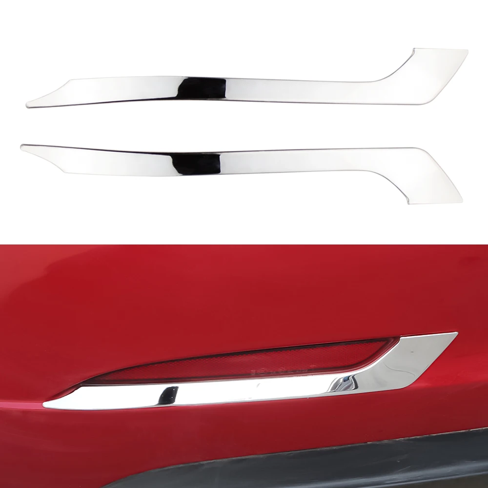 

For Tesla Model 3 Model3 2017 - 2022 Rear Fog Light Trim Tail Fog Lamp Cover Decoration Sticker Trim Car Styling Accessories