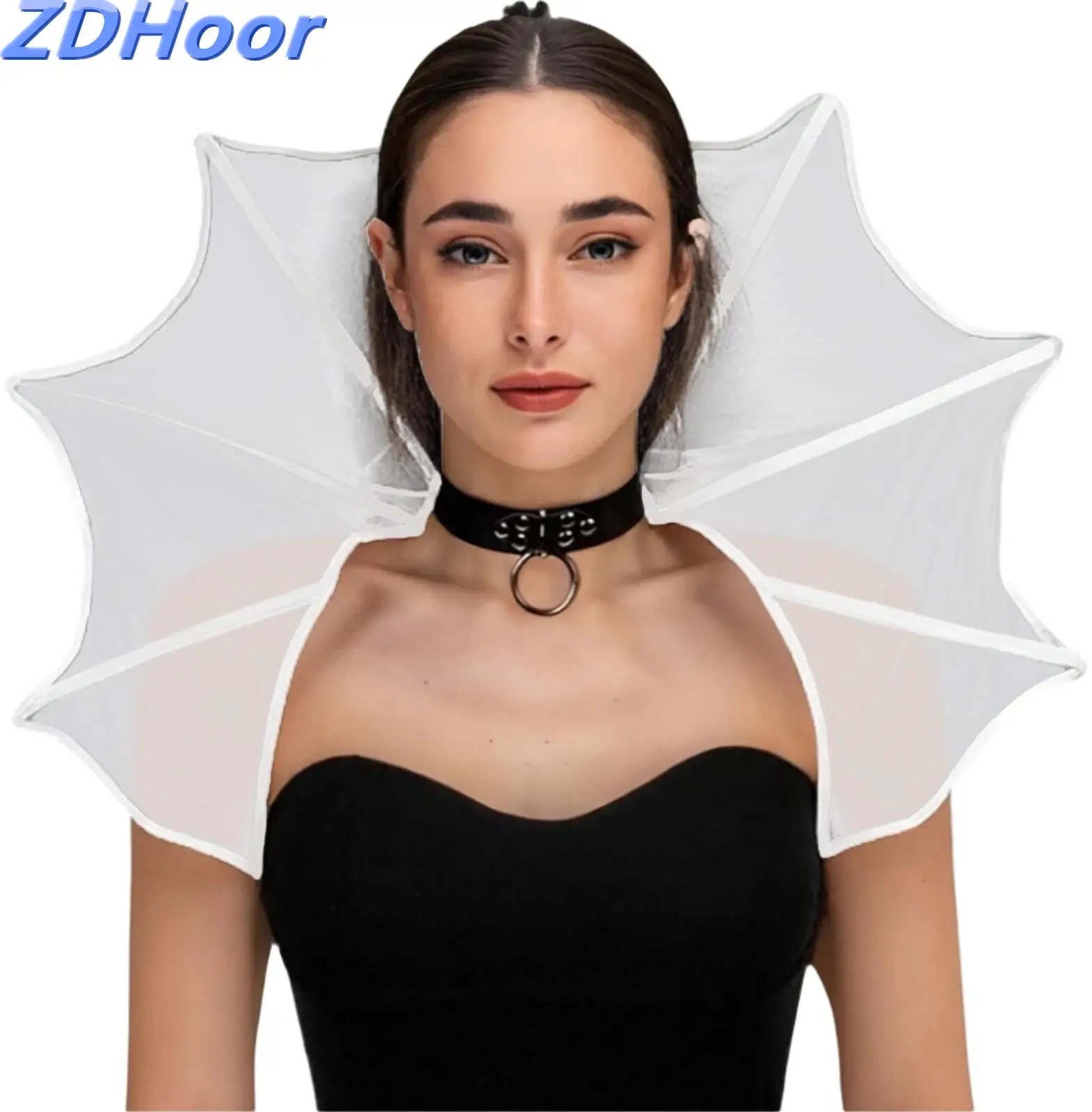 

Готическая викторианская накидка с воротником вампира для женщин, Хэллоуин, косплей, фестиваль, карнавальное платье, аксессуар для костюма, реквизит