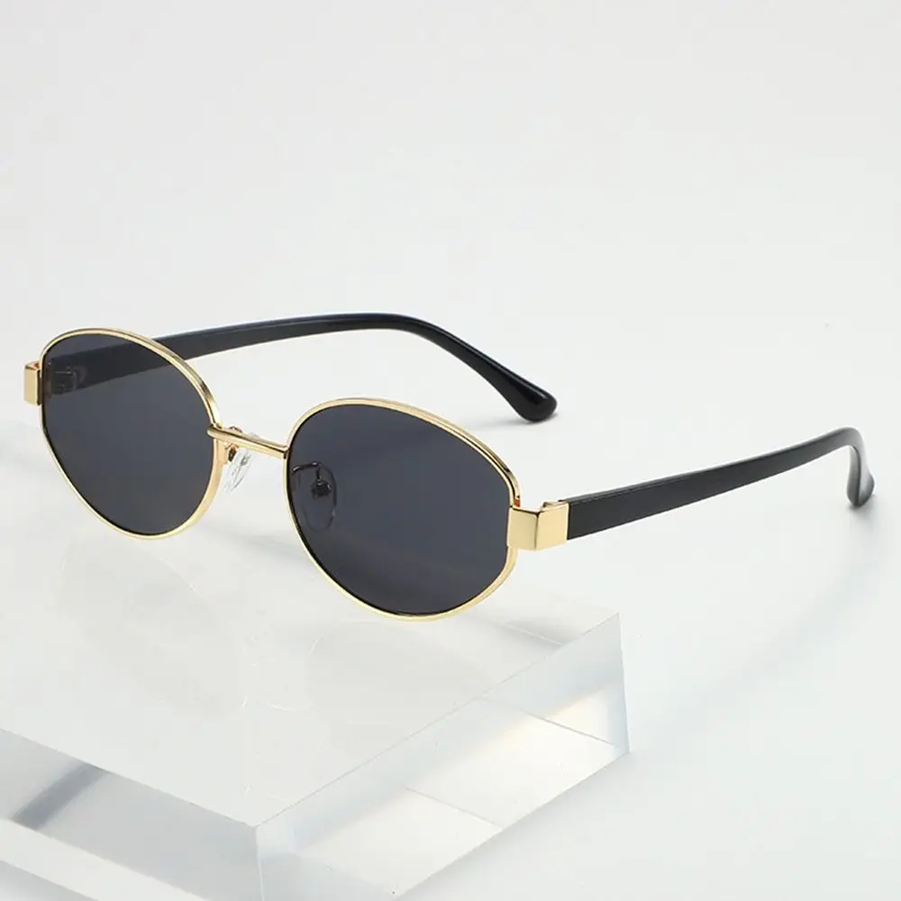 

Stylish Outdoor Sports Oval Frame Sunglasses Retro Vintage Driving Shades Trendy Unisex UV400 Sun Glasses for Women & Men