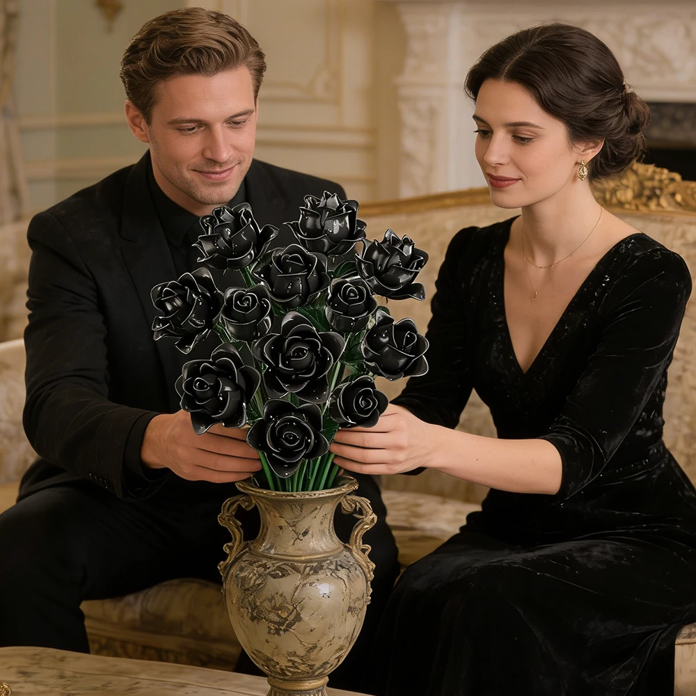 

Быстрая доставка из США: Набор для сборки цветочных блоков DIY «Вечные цветы» с вазой в коробке – Романтический подарок на День святого Валентина, декор для дома, MOC, детские игрушки