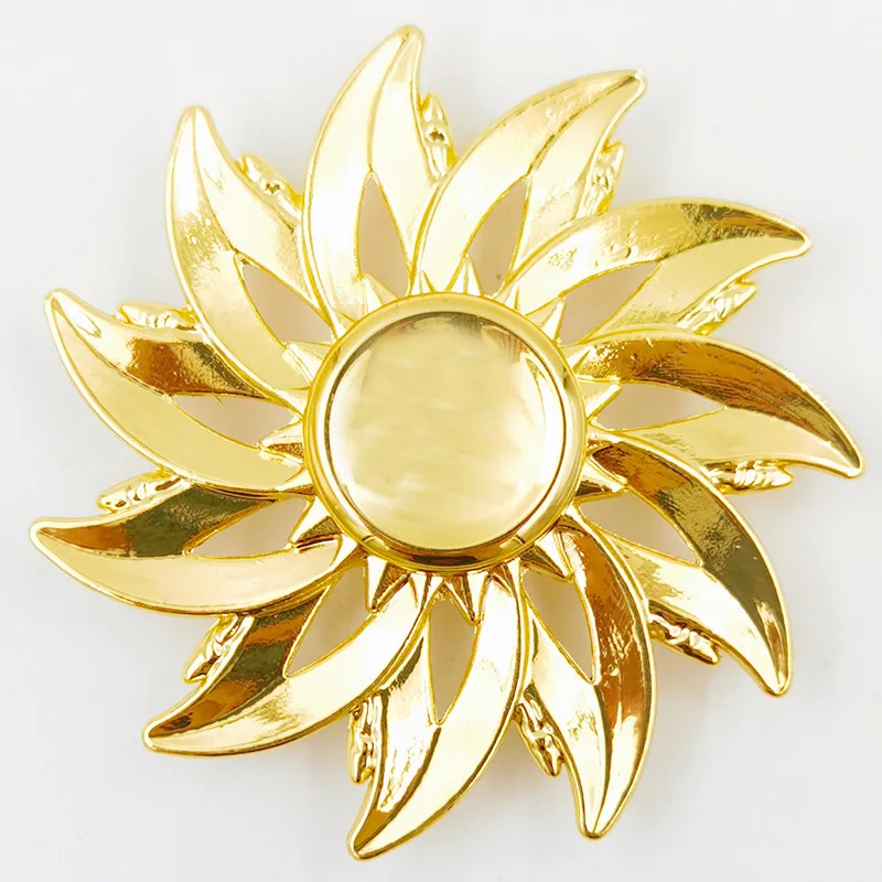 16 أنماط سبائك الزنك الكهربائي تململ الضغط لعبة إصبع سبينر الذهبي المعادن مكافحة القلق لعبة للأطفال الكبار الهدايا