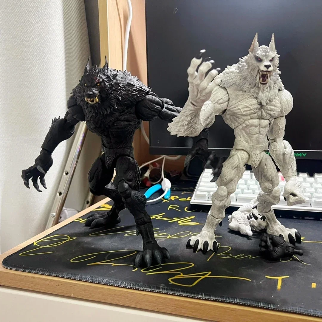 10 Inch White/Black Color Lc The Crypt Collectible Movable Nordic Giant Wolf Action Figure Model Kids Toy Birthday Gift In Stock