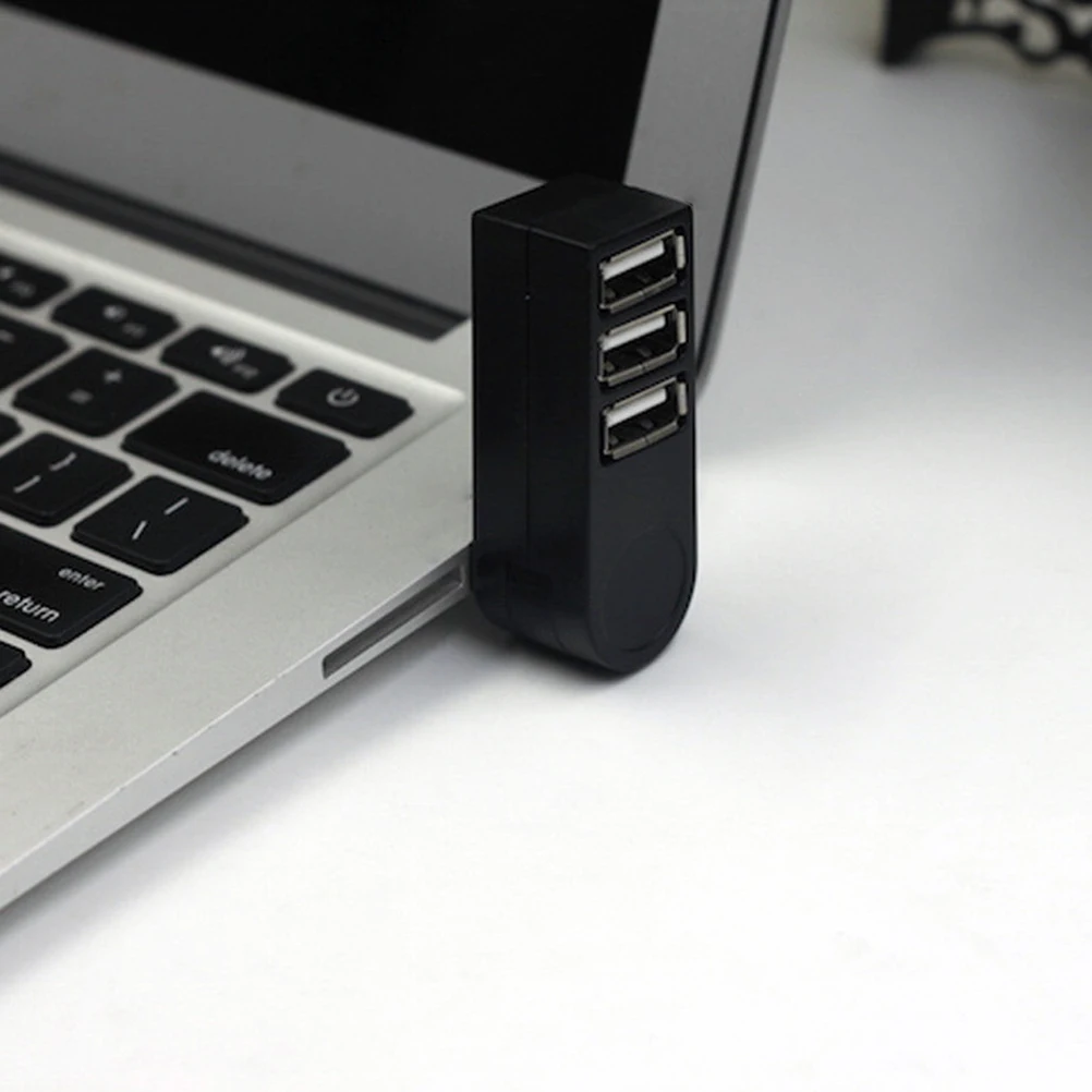 

Портативный 3-концентратор USB 2.0, разветвитель данных, вращающийся порт с низким энергопотреблением