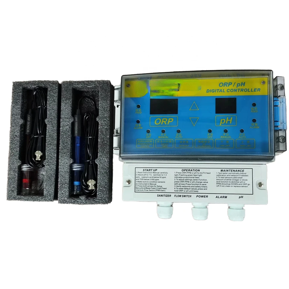 

High Quality swimming pool accessories Pool digital Controller Water Ph Orp for Swimming Pool