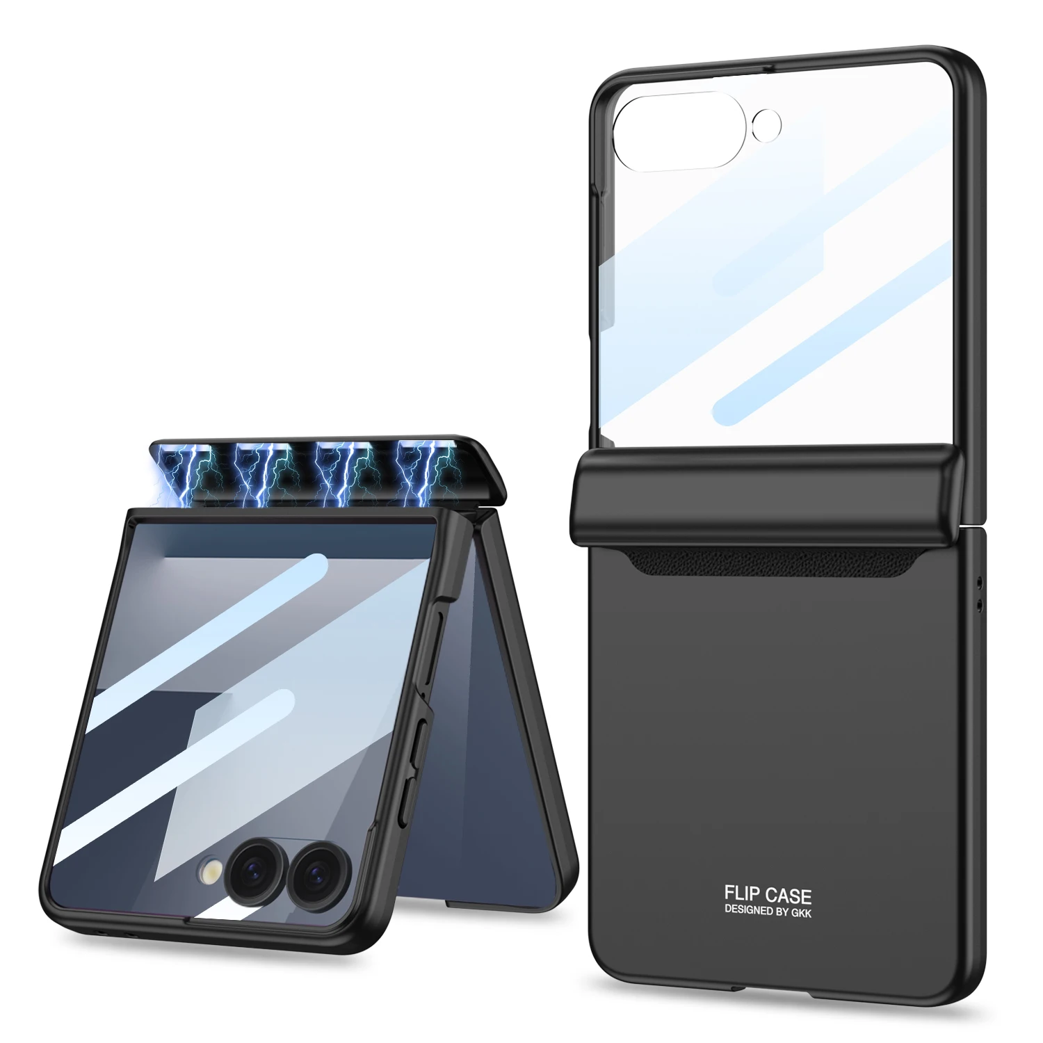 Magnetisch scharnier Alles inbegrepen hoesje voor Samsung Galaxy Z Flip 7 6 Buitenscherm Beschermende matte harde hoes voor Galaxy Z Flip7 hoesje