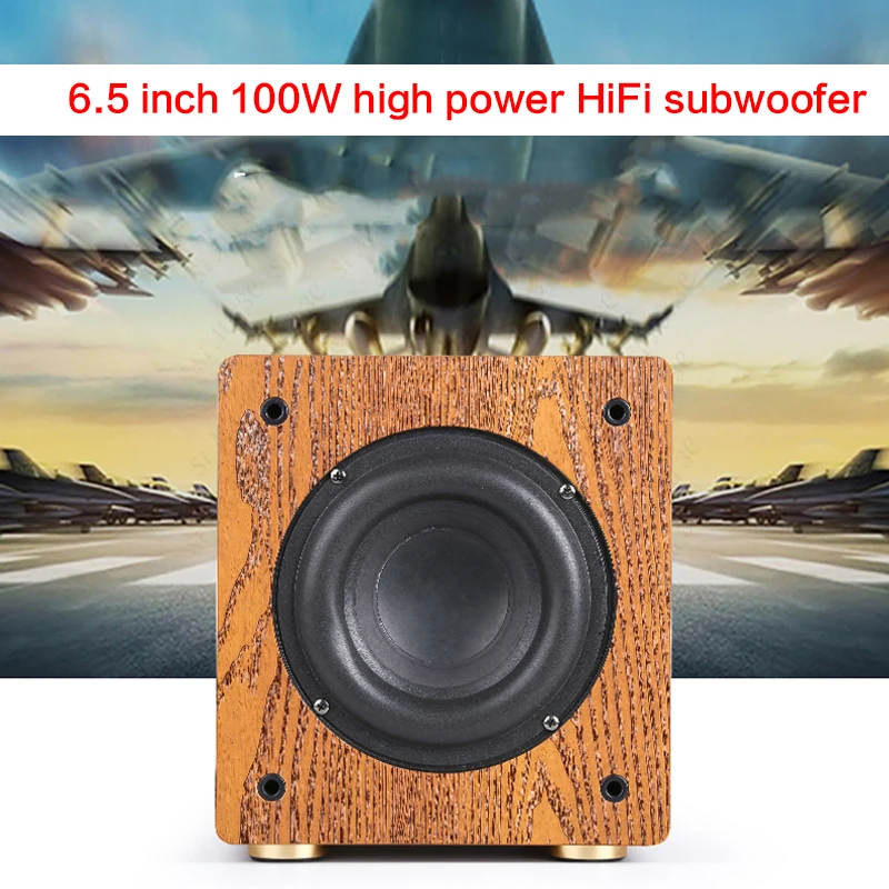 100W 6.5 Inch High-power Subwoofer Speaker Home Passive Subwoofer Audio DIY Home Theater HiFi Fever Large Magnetic Steel Speaker