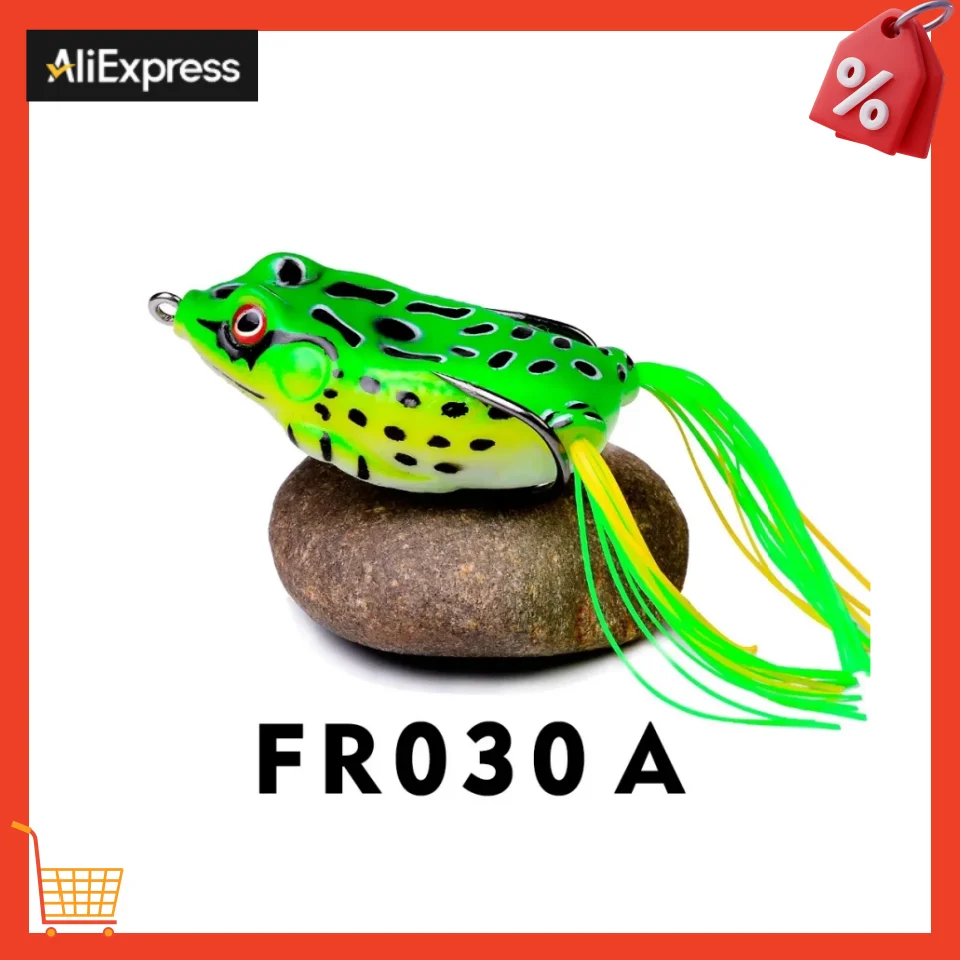 13g Frog Lure Soft Tube Bait Plastic Fishing Lure with Fishing Hooks Top Water Ray Frog Artificial 3D Eyes 1 Pcs