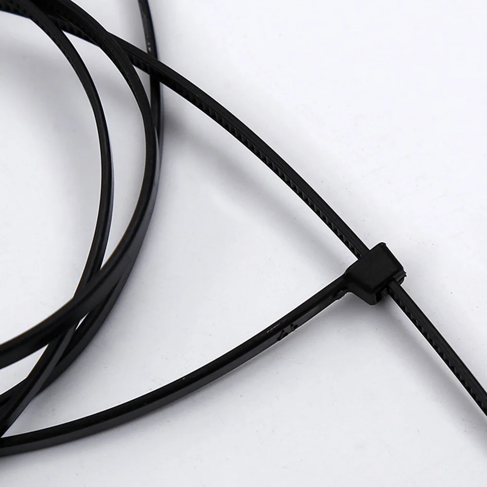 

250Pcs Black Zip Ties Reusable Cable Wraps Heavy Duty Self-Locking Cord Ties for Wire Management Gift Bag Candy Bag Fixing