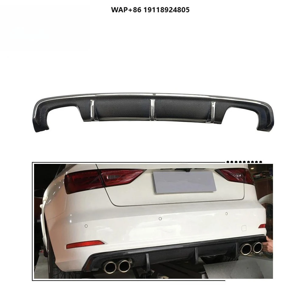 

A3 Racing Car Auto Parts Carbon Fiber Rear Bumper Lip Diffuser for A3 14-16