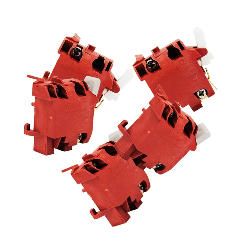 Trigger Button Switch Red Trigger Button Switch For  GWS7-125 Angle Grinder,Power Tools Accessories 5Pc