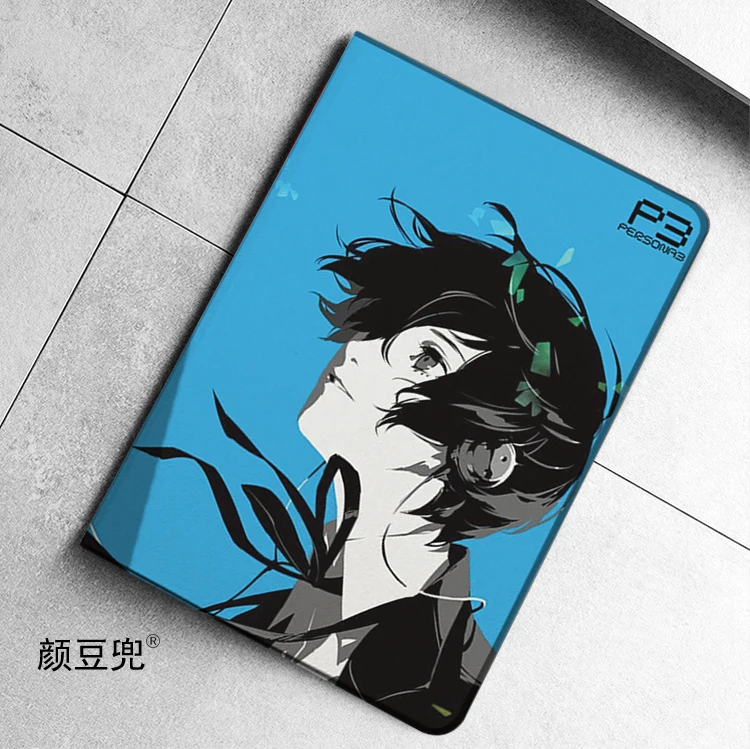 PERSONA3 P3 Anime S.E.E.S For Samsung Galaxy Tab A7 Lite 8.7 2021 Case S9 Plus Tri-fold stand Cover Galaxy Tab S6 Lite S8 Plus