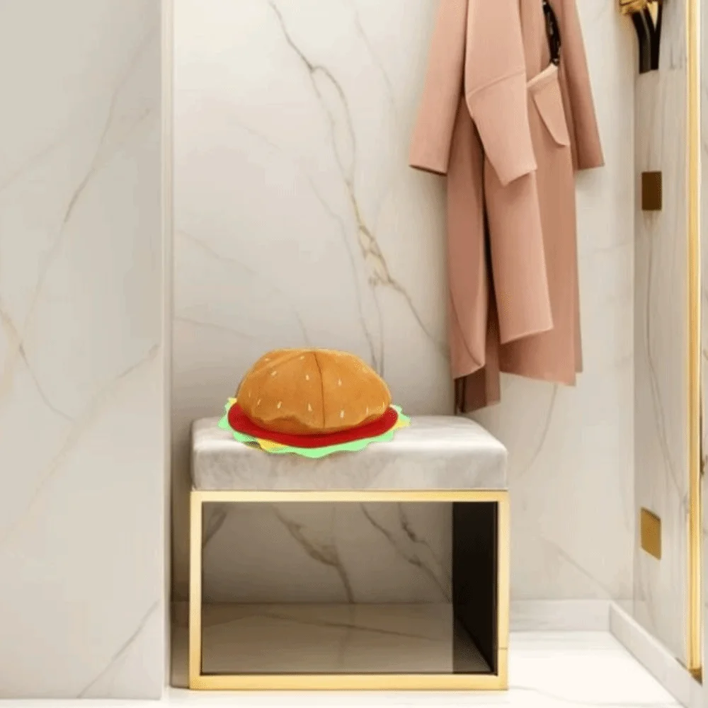 

Creativity Decorative Burger Hat Cute Comfortable Burger Headgear Funny Unisex Performance Prop Hat Party Costume Accessories