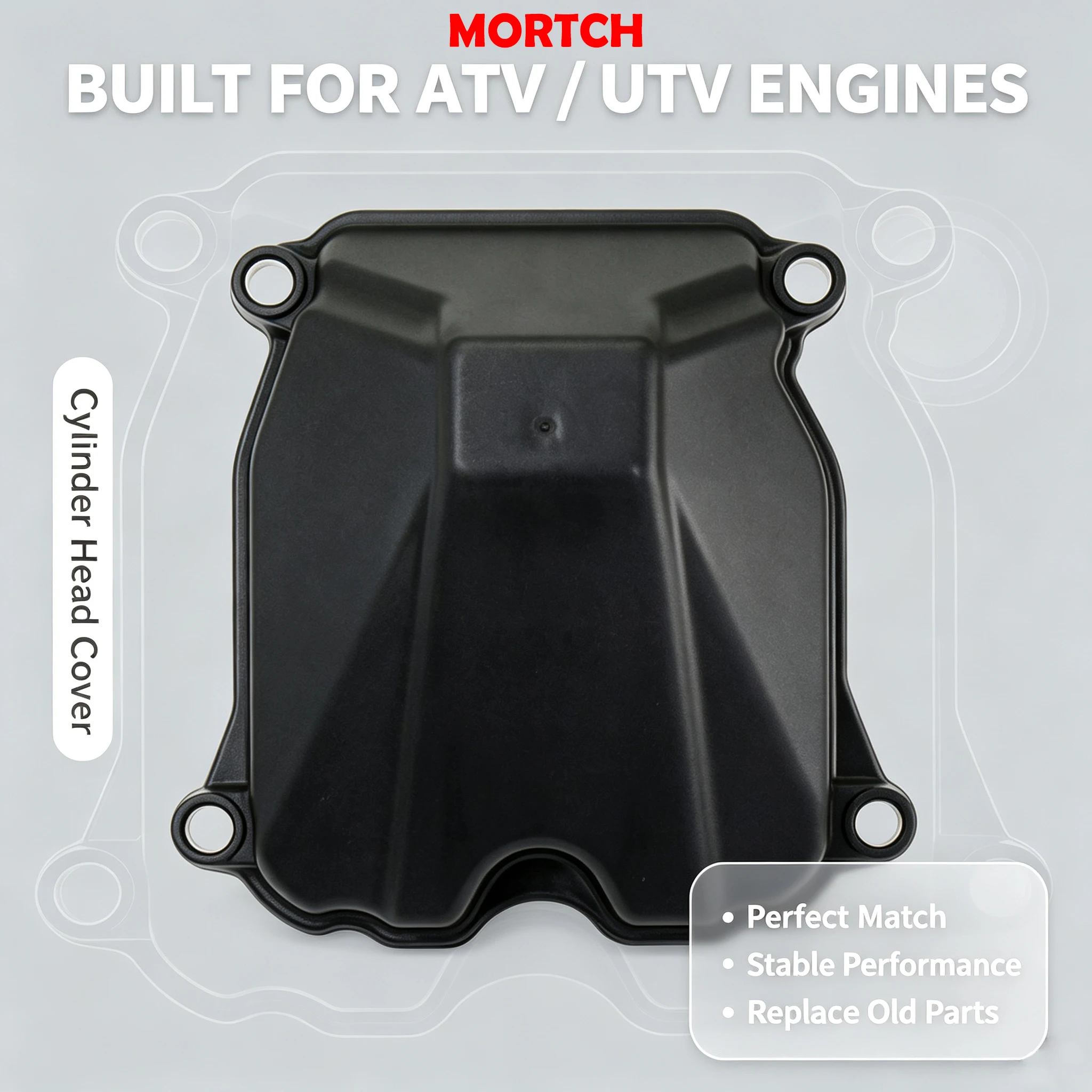 0800-021001 Zylinderkopfdeckel Passend für CFMOTO CF400 450cc 500 600 800 1000 CForce ZForce UForce 450L 450S 800EX 1000EX ATV UTV – Detail 2