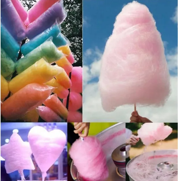 Commercial Electric Standing Digital Marshmallow Maker Cotton Candy Floss Machine With Trolley Cart