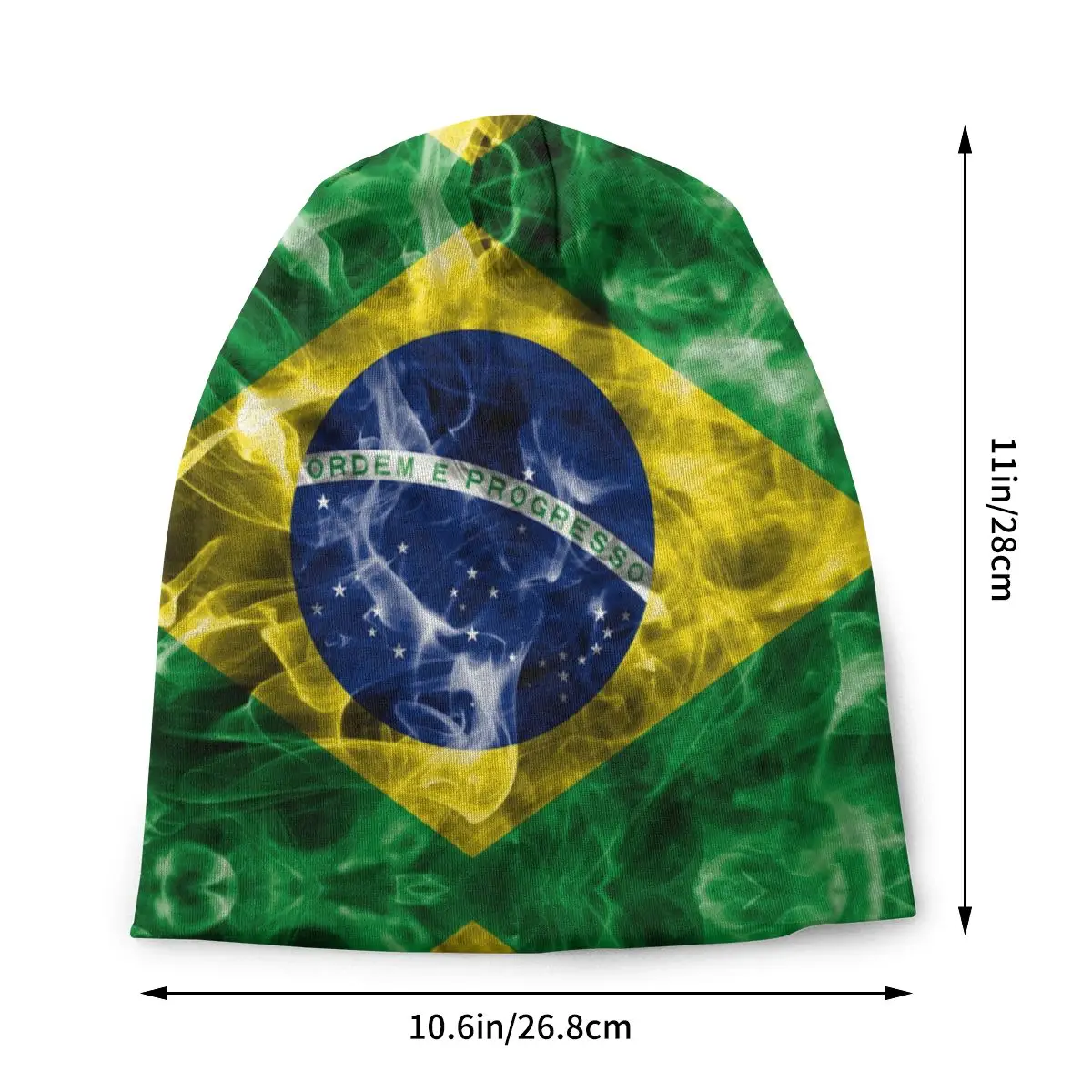 Cool Winter Warm Women Men Knitting Hats Unisex Adult Brazilian Flag Skullies Beanies Caps Brazil Bonnet Hats