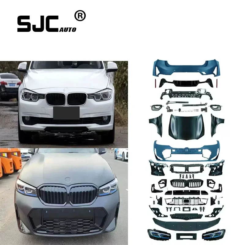 

SJC Car Parts Front bumper for BMW 3 series F30 Upgrade to G20 LCI M Tech Wide Bodykit Modification Car bumpers 2012-2018