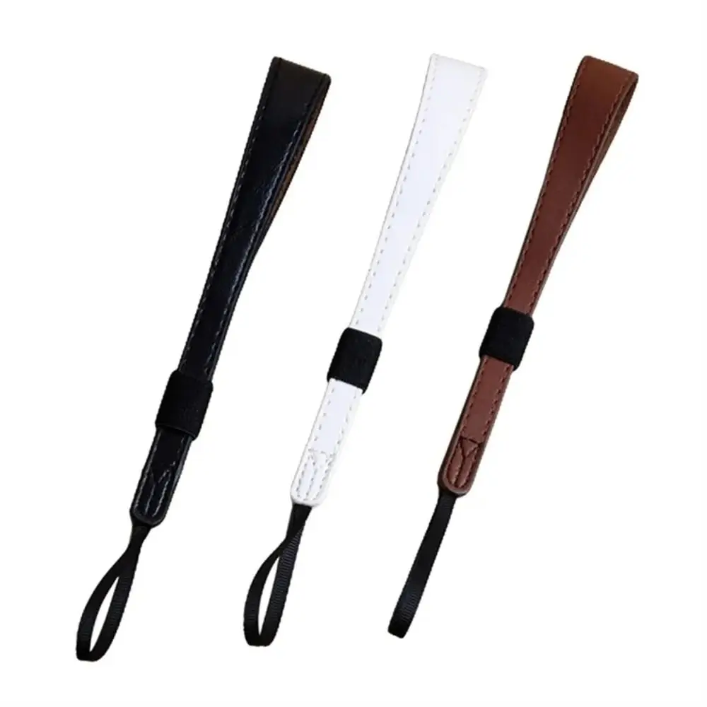 Camera Strap PU Leather Camera Wrist Strap Wristband DSLR SLR Camera Hand Grip Non-slip Strength Digital Camera