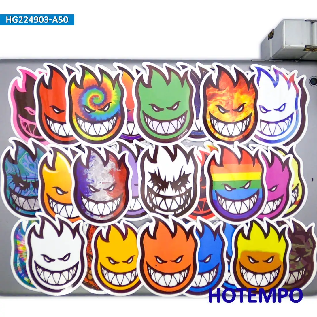 20/30/50Pieces Funny Spitfire Decals Street Graffiti Retro Stickers for Laptop Phone Motorcycle Car BMX Bike Skateboard Sticker