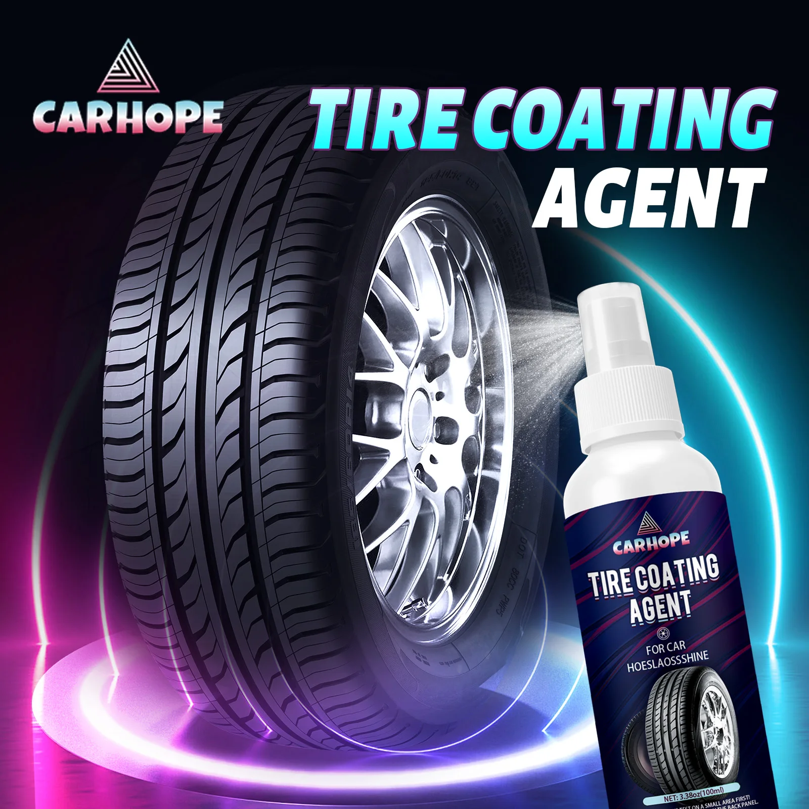 

100 мл быстрое керамическое покрытие для шин Showroom New Tire Shine Lasts No Sling, нежирное керамическое покрытие для автомобилей, грузовиков и внедорожников