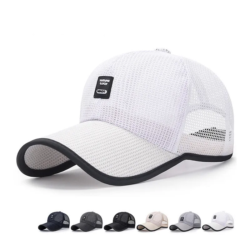 Herren Damen Sommer Voll-Mesh Baseballkappe Schnelltrocknend Kühlend Sonnenschutz Wandern Golf Laufen Verstellbare Mütze – Detail 16
