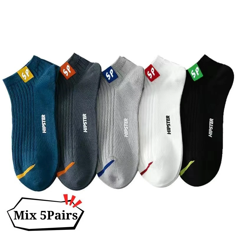 الرجال الكاحل الجوارب القصيرة العصرية تنوعا إلكتروني قارب الفم الضحلة مريحة لينة وتنفس الجوارب غير رسمية Meias Masculina