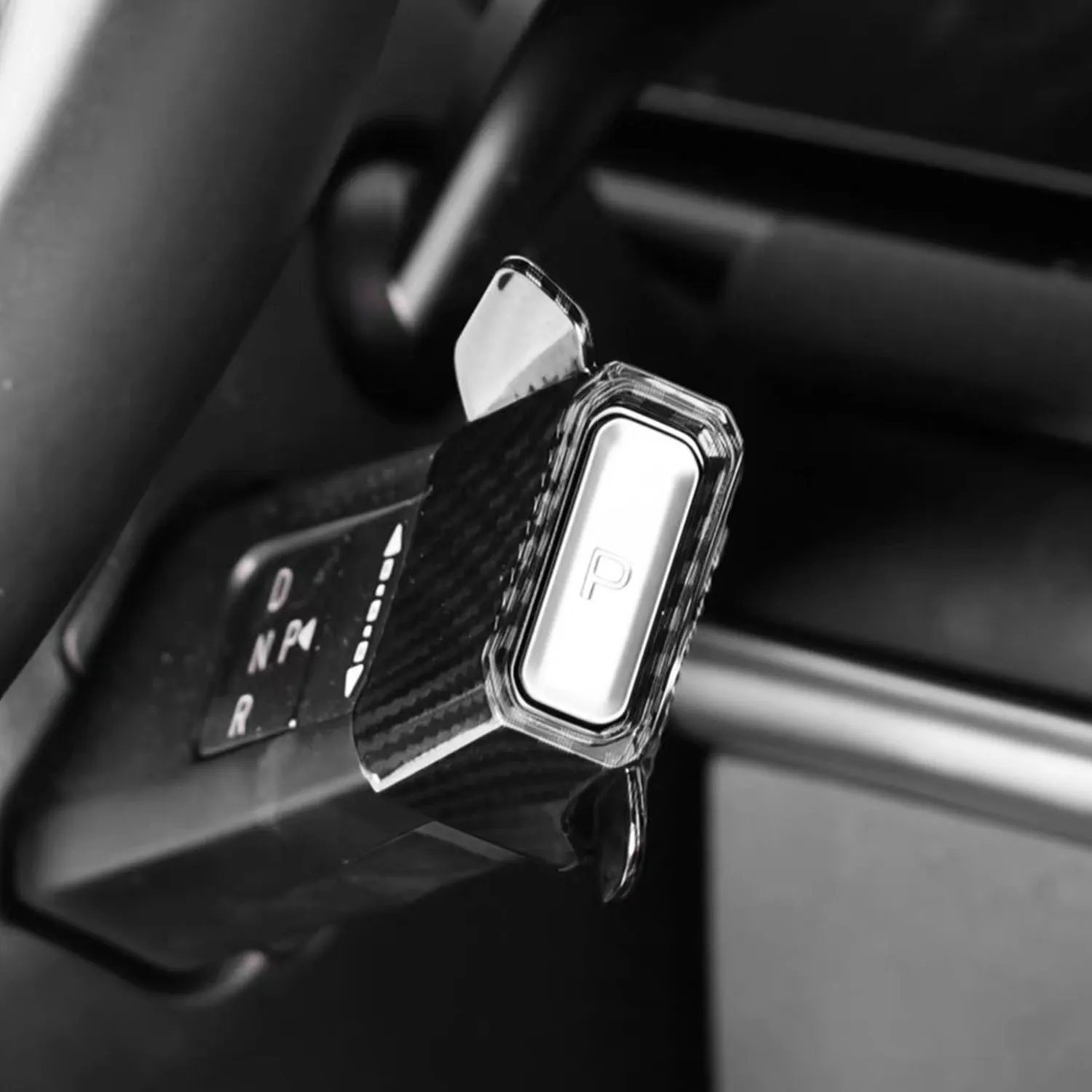 ABS Auto-Lenkrad Schaltknauf-Abdeckung Dekor 1 Stück für Hyundai Santa Fe/ Tucson / Kona / Sonata 2024 2025 2026 – Detail 4