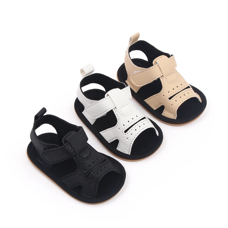 Baby Summer Sandal for Toddler Boys and Girls 0-1 Years Casual Anti-slip Soft PU Casual Walikng Shoes Outdoor Summer Shoes