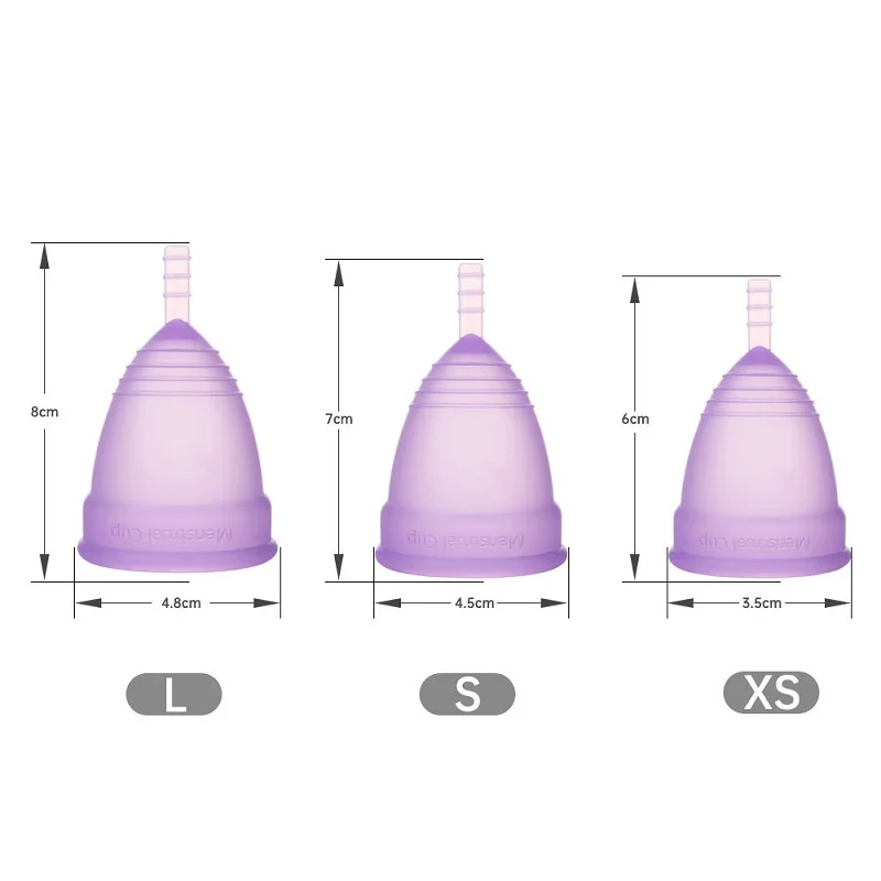 2PCS Menstruation Cup Certified Menstrual Cups Menstrual Bowls Period Disc Menstrual Cups Sterilizer NXWSHL02