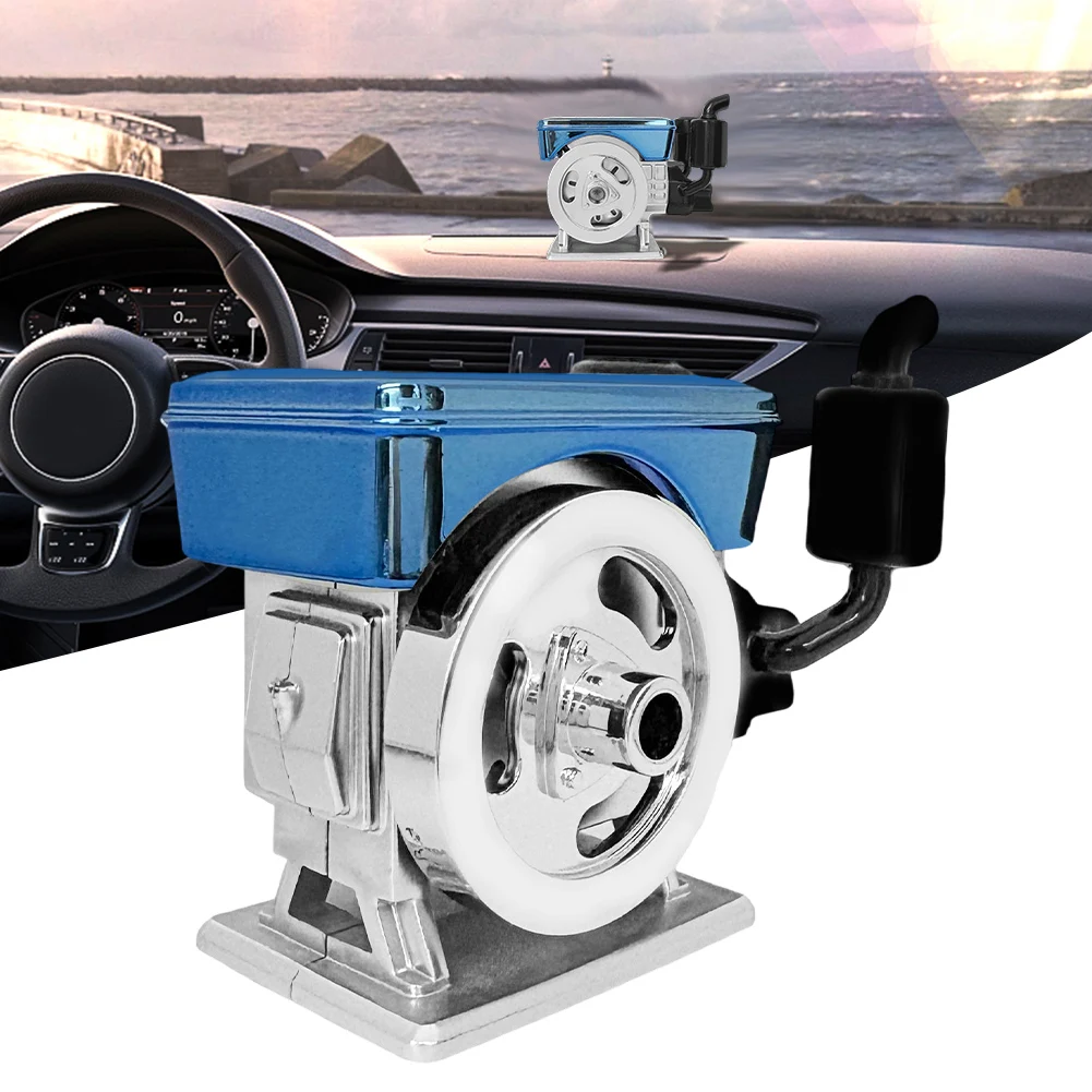 Car Diffuser Solar Powered Rotating Car Purifier Simulated  Engine Aromatherapy Solar Powered Rotation Solar Aromatherapy