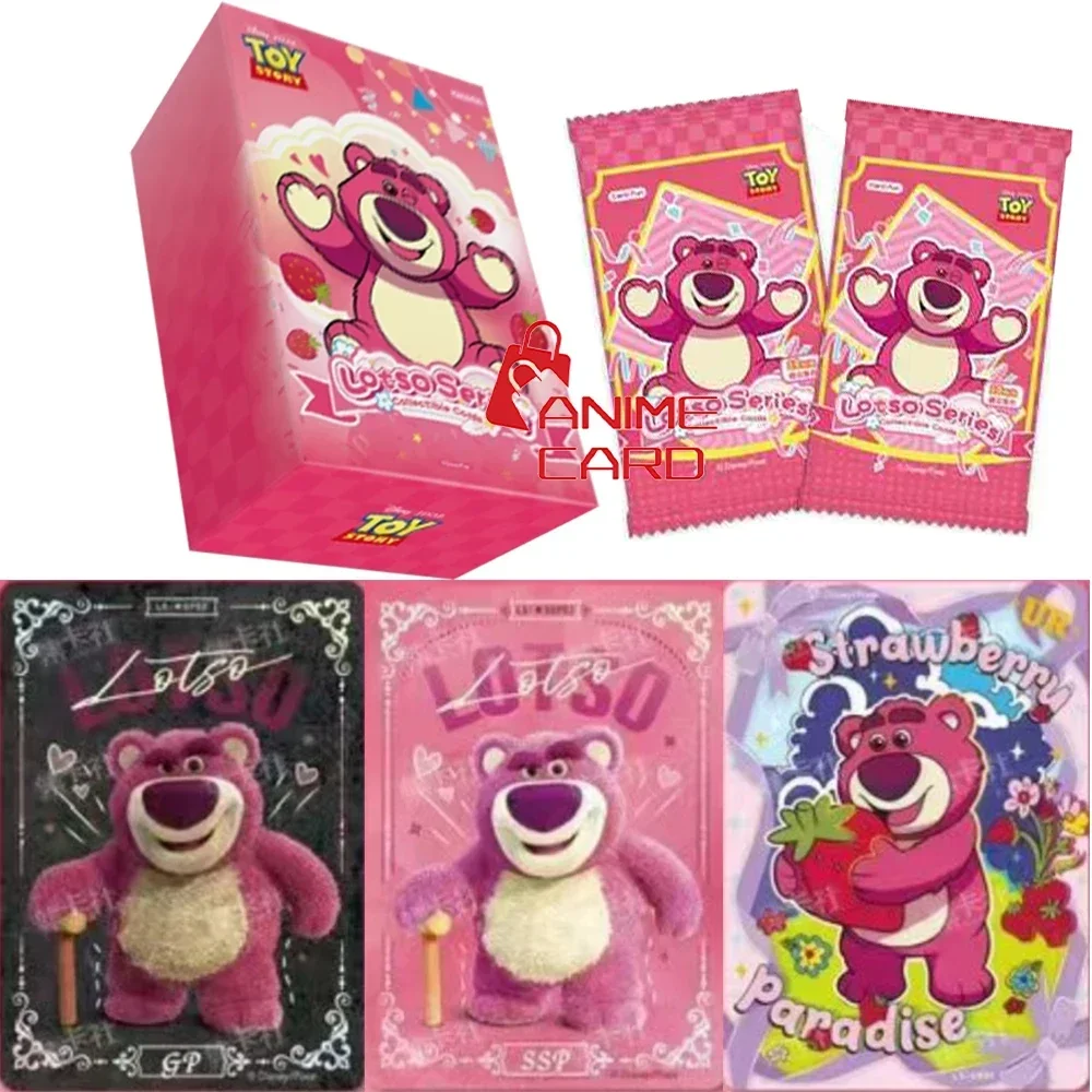 

Подлинная карта Disney Lots-o-Huggin Bear, серия клубничного медведя Love and Villains, коллекция персонажей мультфильмов, карта, игрушка в подарок