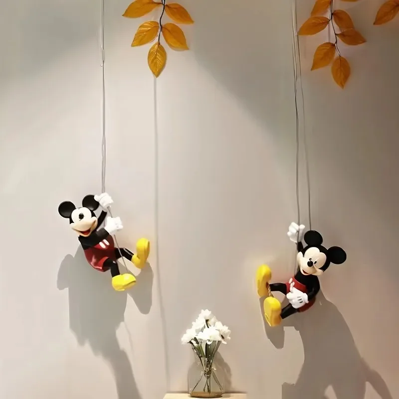 

[VIP] Mickey Mouse Minnie resin rock climbing Wall-mounted decoration Action figure toys statue collection model home decoration