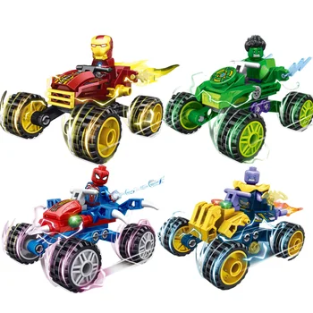 Dönüşüm Robot Disney Yapı Taşları Mini Model Figürleri Örümcek Adam Demir Adam Venom Kaptan Şahin Deadpool Teknik Hediyeler Oyuncaklar