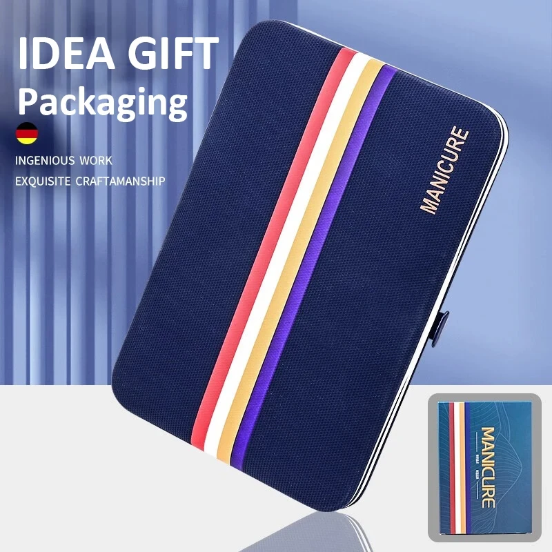 Ensemble de coupe-ongles en acier inoxydable, kit de manucure, ciseaux, maquillage, outil de beauté, nouveau, haute qualité, 19 pièces/ensemble