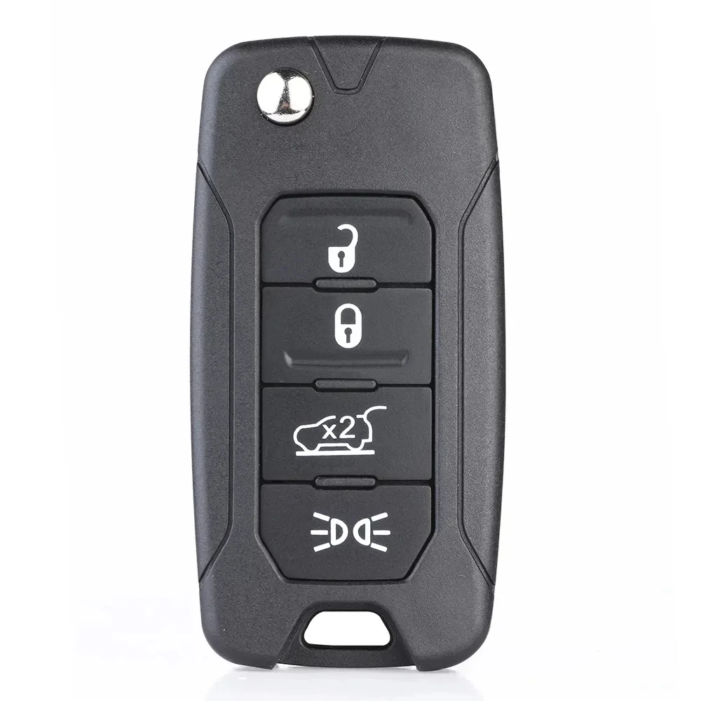 KEYECU 2ADFTFI5AM433TX For Fiat 500X For Jeep Renegade 2016 2017 2018 2019 Remote Key Flip Fob 433MHz Megamos AES 4A / ID48 Chip