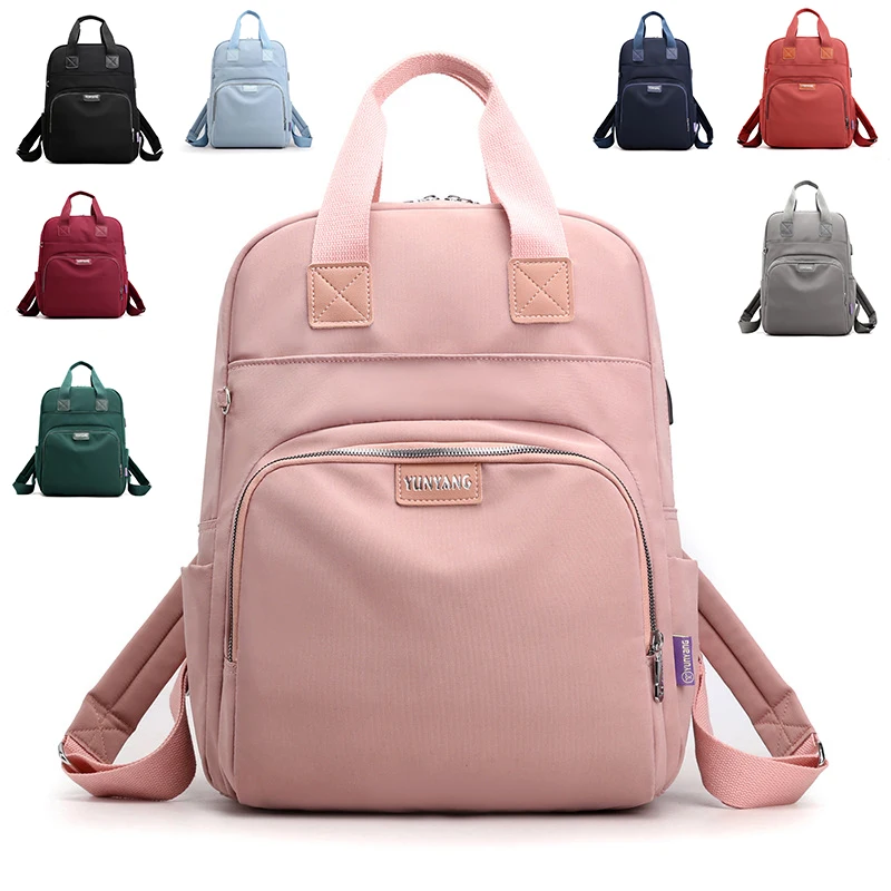 Sacs de maternité USB pour bébé, sac à langer, sac à dos à couches pour maman, poussette, voyage, plus de 20 couleurs