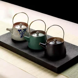 Retro Lifting Beam Teapot Pu'er Teapot Pot for Tea Teapots Teaware Chinese Tea Set and Coffee Heated Kettle Puer Cup Mug Service