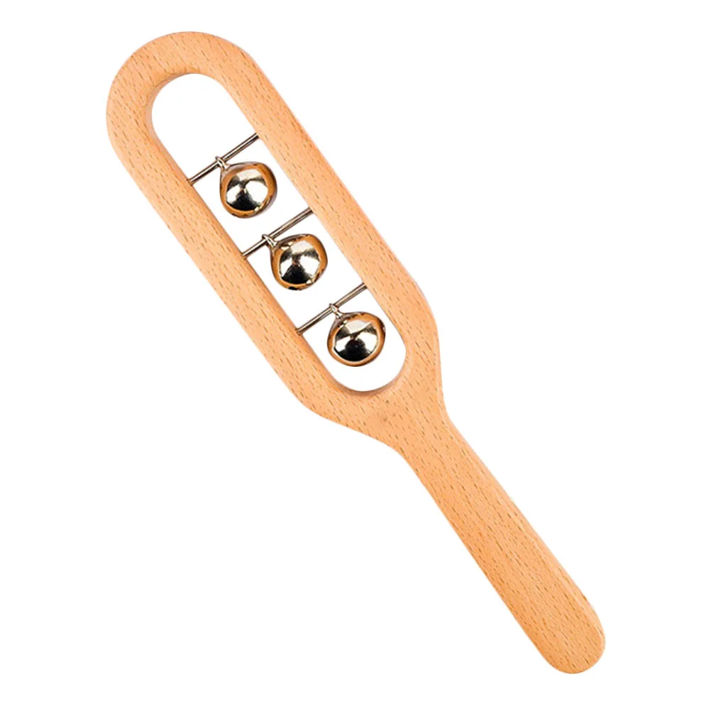 جرس جلجل يدوي خشبي إبداعي للتعليم المبكر آلة موسيقية موسيقية هدية تعليمية للأطفال #4