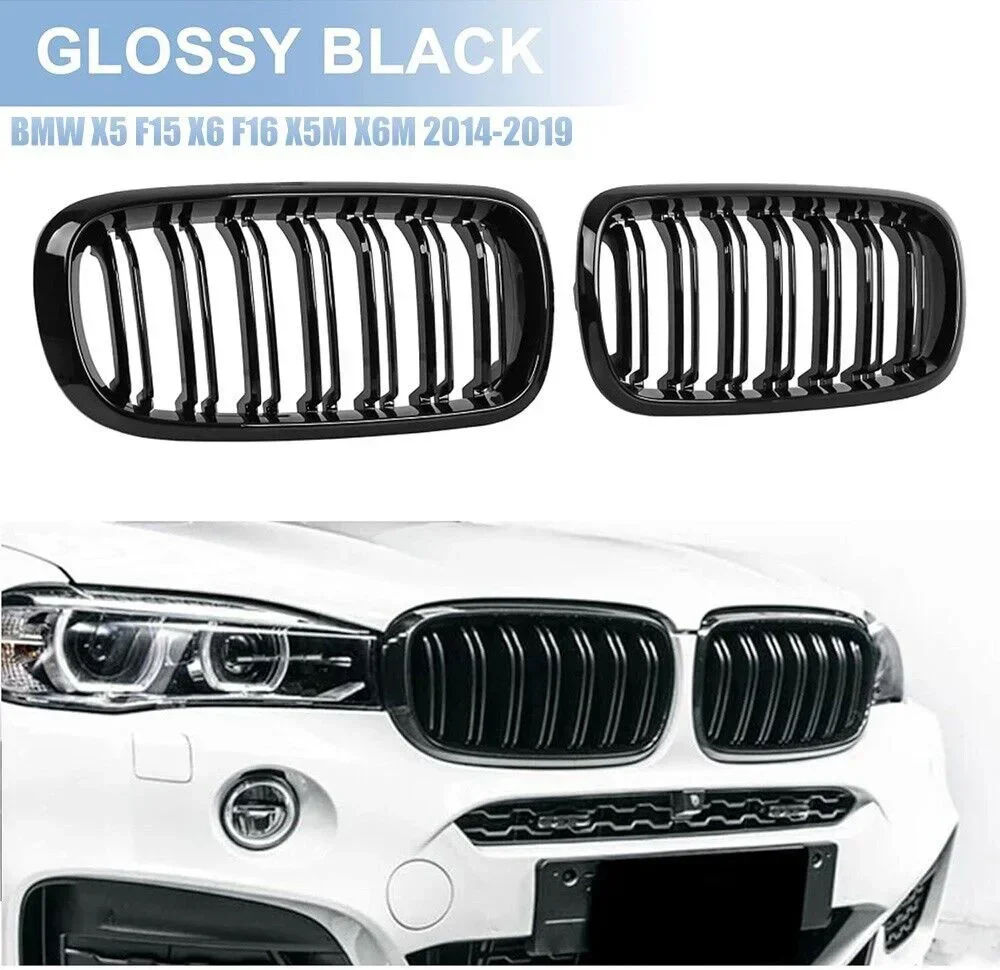 Car Front Bumper Kidney Facelift M Color Grill Cover Inside Radiator Grills For BMW X5 X6 F15 F16 2014 2015 2016 2017 2018