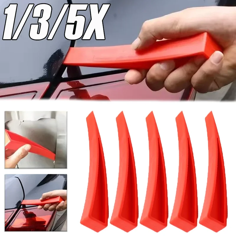 

Car Door Wedge Dent Repair Tool Plastic Red Auto Window Panel Paintless Dents Hand Removal Tools Auto Maintenance Accessories