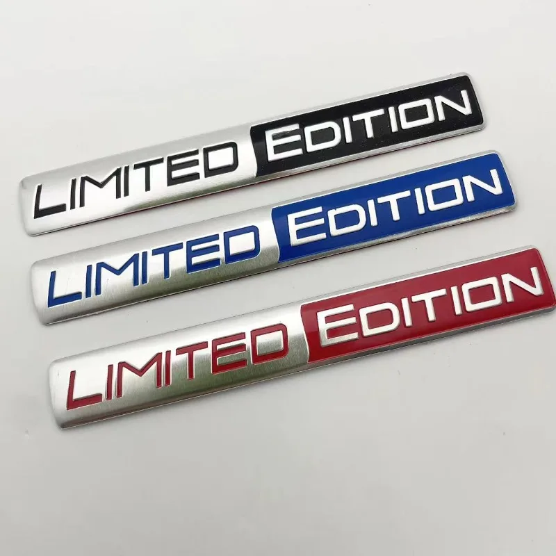 

Metal Limited Edition Car Logo Suitable For Body Trunk Tail Side Car Sticker Decal Decorative Accessories 2pcs