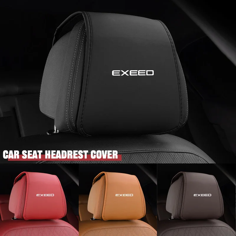 

Car Seat Headrest Cover Leather Protective Case For Chery EXEED Omoda C5 Crossover Omoda 5 FX GT RX VX Auto Interior Accessories