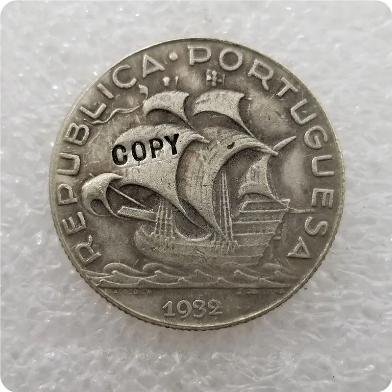 PORTUGAL 5$00 ESCUDOS 1932,1937 COIN COPY commemorative coins-replica coins medal coins collectibles